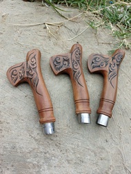 GAGANG GOLOK PARANG MANDAU BAHAN KAYU RASAMALA POLITUR