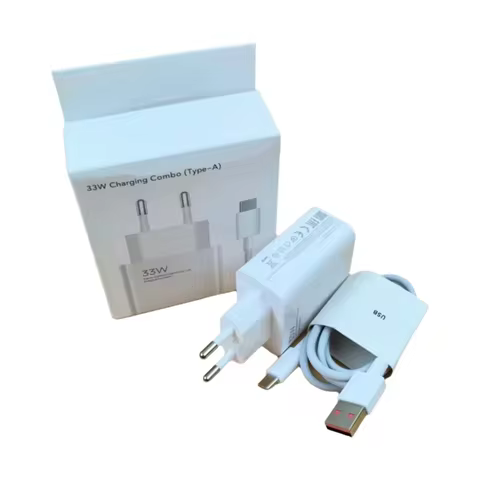 For Xiaomi Fast Charger 33W EU Turbo Charge Red Type C Cable MDY-11-EZ for Mi 8 9 10 9T pro Redmi No