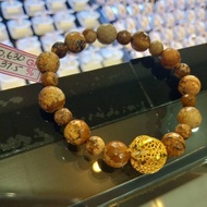 375 gold brown stone bracelet