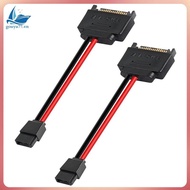 [gouyu77.vn] 2 Piece SATA 15Pin Male to 6Pin SATA Cable SATA 15 Pin to 6 Pin Power Adapter Cable 6Pi