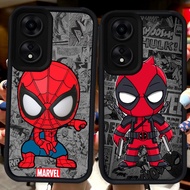 Black Casing for OPPO A60 A98 A38 A78 A17K A18 A17 A58 5G H94 Marvel