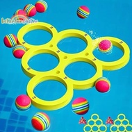 1 Piece Floating Table with 10 Ball Toys Throwing Game Water Sports Swimming Pool EVA Game F7GA