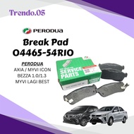 🔥Car- Perodua Front Break Pad MYVI LAGI BEST 2011-2017/ BEZZA/ AXIA