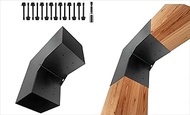 Pergola DIY Bracket Kits,2-Way L Shaped Corner Brackets for 6" x 6"(Actual:5.5" x 5.5") Lumber for O