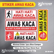 KJ STICKERS Beware of Glass Stickers Beware of Glass Sticker/s Heart Sticker/s Beware of Glass Bewar