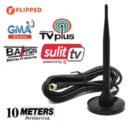 BEST- Tvplus-antenna Black Antenna 5Meter/10Meter 5M 10M For TV Set-top Boxes Indoor antenna