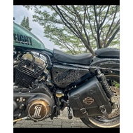 Sportster motorcycle bag made of genuine cowhide leather