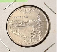 少見硬幣--美國2005年25美分-50州紀念幣-奧勒岡州 (United States 50 State Quarters-2005 Oregon)