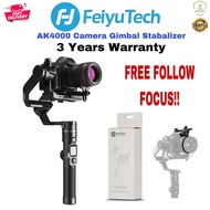 Feiyu AK4000 3-Axis Camera Stabilizer 4KG Payload FREE Follow Focus!( 3 Year Local Warranty)(100% Original)
