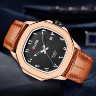 [READY STOCK] JAM TANGAN PRIA WANITA BELLEDA 9484-2 ANALOG STRAP LEATHER ARBICK NUMBER ANTI AIR