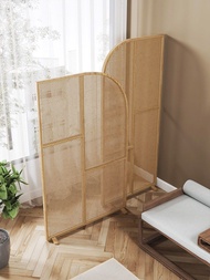 日式實木屏風移動客廳進門口遮擋簡