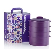 Tupperware Red Steam It 2 layer Purple Mint Green Steamer 4 layer to steam fish or cakes brand new i