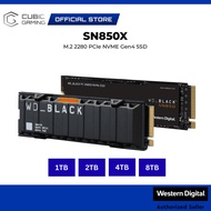 WESTERN DIGITAL WD BLACK SN850X (WITHOUT HEATSINK) INT SSD M.2 2280 PCIE NVME GEN 4X4 INTERNAL SOLID