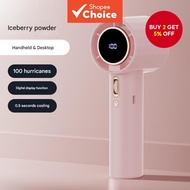 GS5-PinkFanUSBLED  GS5-PinkFan Bateri Tahan Lama Pengecas USB Kipas Genggam Paparan Digital LED Peny