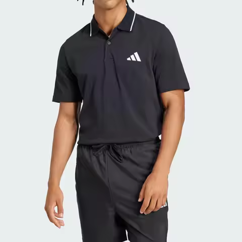 Adidas Official Genuine Summer New Men's Simple Turn-Down Collar Short-Sleeve Polo Shirt JE9023