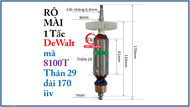 RÔ TO MÀI DEWALT MÃ 8100T RUỘT MÀI DW THÂN 29 DÀI 170. iiv