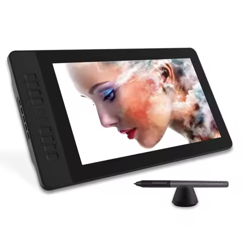 GAOMON PD1561 Graphics Tablet Monitor IPS HD Drawing Display Anti-glare 15.6 Inch Screen 72% NTSC Ga