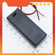 [3 Pieces]- Battery Box, 2xAAA Battery Tray On-Off Switch Cover Extension Cord 15cm