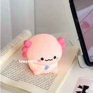 [WITH VIDEO]Cartoon Axolotl Dinosaur Fish Night Light Super Cute Study Desk Decoration