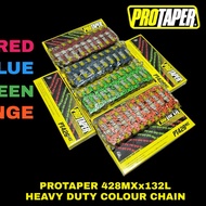 Y15/LC/Y16/RXZ/Y125/RS UNIVESAL PROTAPER 428MXx132L COLOUR RANTAI CHAIN HEAVY DUTY ORIGINAL