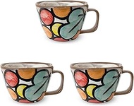 J-kitchens Workshop Sho~ Set of 3 Glass (Ceramic) Red Stained Color Hasami Ware Made in Japan