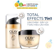 [COMBO] OLAY 7in1 TOTAL EFFECTS Day & Night Cream - Prevents 7 Signs of Aging