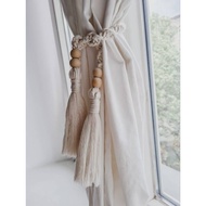 Macrame curtain rope