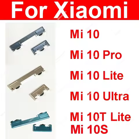 On Off Power Volume Side Button For Xiaomi Mi 10 Mi 10S Mi 10 Pro Mi 10 Lite Mi 10T Lite Power Volum