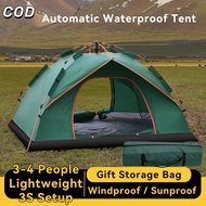 Waterproof Automatic Tent 4/6/8 Person Outdoor Tent For Camping Dome Tent Portable Family Tent