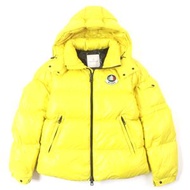 成色極佳 ▼ MONCLER 21-22秋冬 ASPIN 雙拉鍊連帽羽絨服，附貼片，黃色，2碼，正品，男款