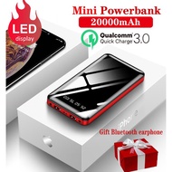 Malaysia Spot Mini Power Bank 20000mAh USB Charging Portable Charger External Battery Packm Powerban