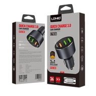 Car Charger LDNIO C703Q Fast Charging Qualcomm 3.0 Audto ID