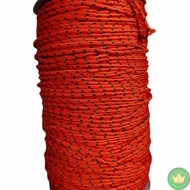 terlaris Tali Prusik Rol 3mm-Tali frusik-Tali paracord-Tali masker-Tali Gelang - Orange/Hitam