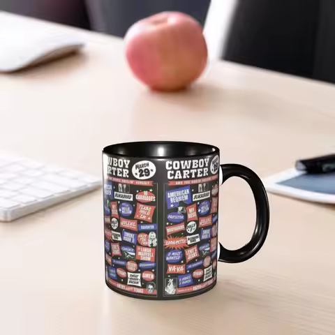 Beyonce Cowboy Carter Tour Mug Funny Ceramic Coffee Cups Tea Mugs Milk Cup Drinkware Gift for Woman