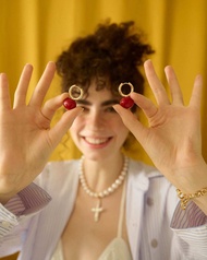 valleydarley - ต่างหูห่วง Huggies Canopus starlet earrings