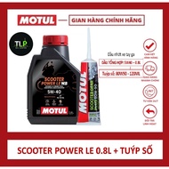 COMBO SCOOTER OIL MOTUL SCOOTER POWER LE 4T 5W40 + MOTUL SCOOTER GEAR 80W90 120ML