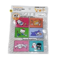 - Japan Imported Sanrio Zipper Bag (A7) 4 Pieces~Colorful Squares