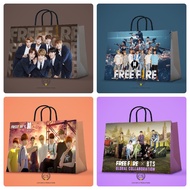 Paper bag BTS Free Fire/ gift bag Paper bag/ goodie bag/Bts merch