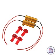 CU 2PCS 50W 6ohm Load Resistors for Hyper Flash Turn Signal Light Blinker LED Bulb
