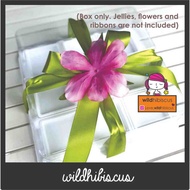 [wildhibiscus] 9 Jelly Cake Gift Box / Jelly Floral Cakes / Konnyaku / Plastic Cake Box / Jelly Art 