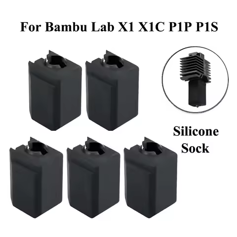 3D Printer Silicone Socks For Bambu Lab X1 X1C P1P P1S Hotend Extruder Heated Block High-temperature