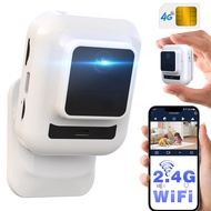 Cellular Security Camera 4K,Mini WiFi Camera Wireless,2.4G WiFi/4G LTE,Cameras for Home Security Ind