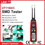 UNI-T UT116C SMD Penguji Digital Smart Tweezer 36V Voltan LED Diod Perintang Kapasitor Alat Pengukur