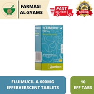 FLUIMUCIL A 600MG TABS 10S