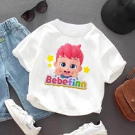 Bebefinn T-Shirts Unisex Tees Boys T-shirt Kids Clothes Children Casual,baju budak perempuan 24-Hour