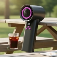 24000RPM Handheld Turbo Fan, 100 Speeds, LED Display, USB Rechargeable