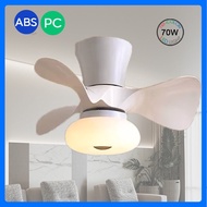 【GuangMao】DC Motor Inverter Ceiling Fan With Light 16.5inchs Small Room Ceiling Fan
