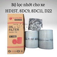 HD car oil Filter 15T, 8DC9, 8DC11, D22 - H.K Filter brand