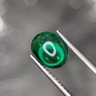 2.05 Ct Lab Grown Colombian Emerald (Hydrothermal) Cabochon w/inclusion 9.6 x 7.8 (mm)