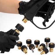M22-14mm/15mm to 3/8 and 1/4 Inch Pressure Washer Adapter Quick Release Adjustable Spray Sprinkler Q